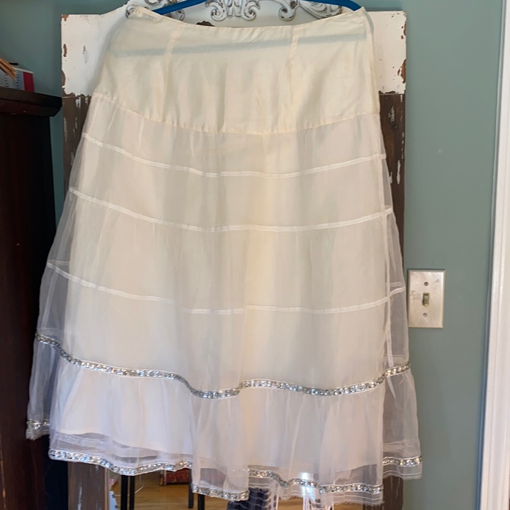 Joshi Silk Skirt with Sequins
